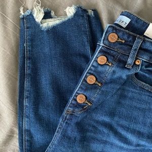 High Waisted Button Up Jeans